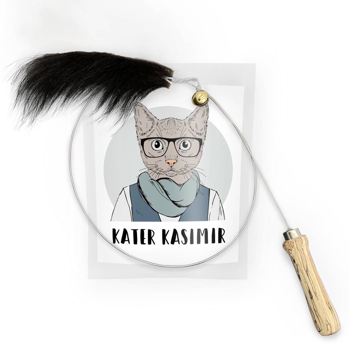 Katzenangel plumas naturales