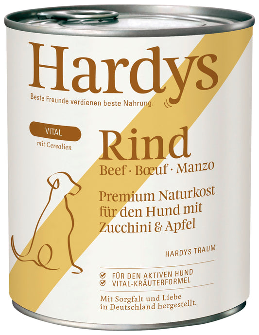 Hardys Rind mit Zucchini & Apfel - Vital 800g