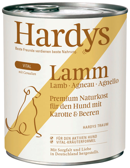 Hardys Lamm mit Karotte & Beeren - Vital 800g