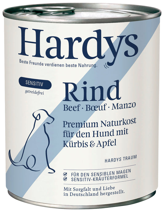 Hardys Rind mit Kürbis & Apfel - Sensitiv 800g