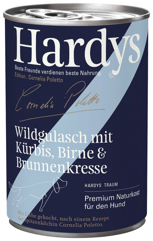 Hardys Edition Poletto • Wildgulasch mit Kürbis & Brunnenkresse 400g