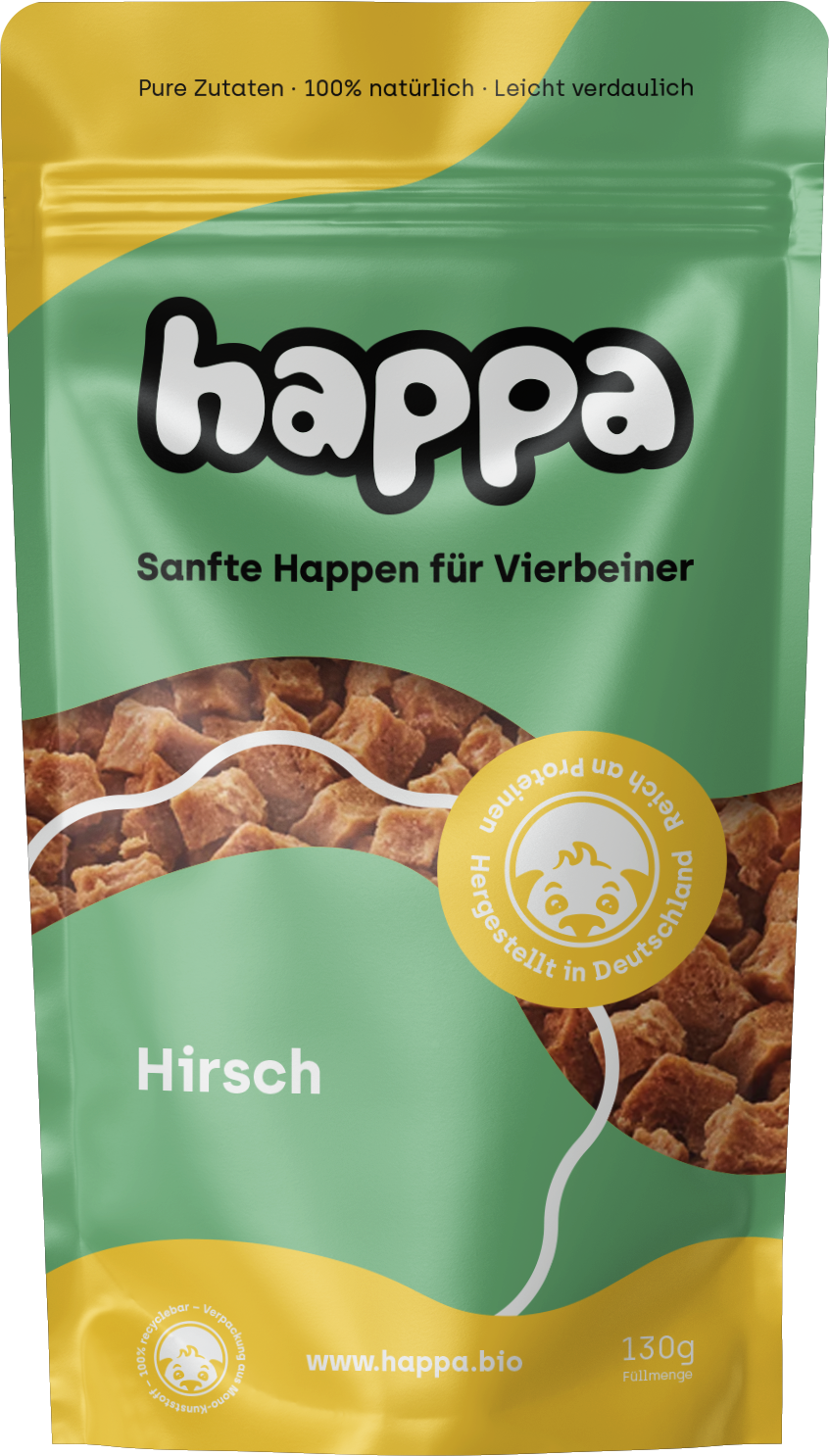 happa sanfte Happen Hirsch 130g