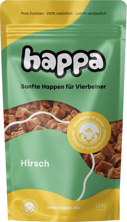 happa sanfte Happen Hirsch 130g