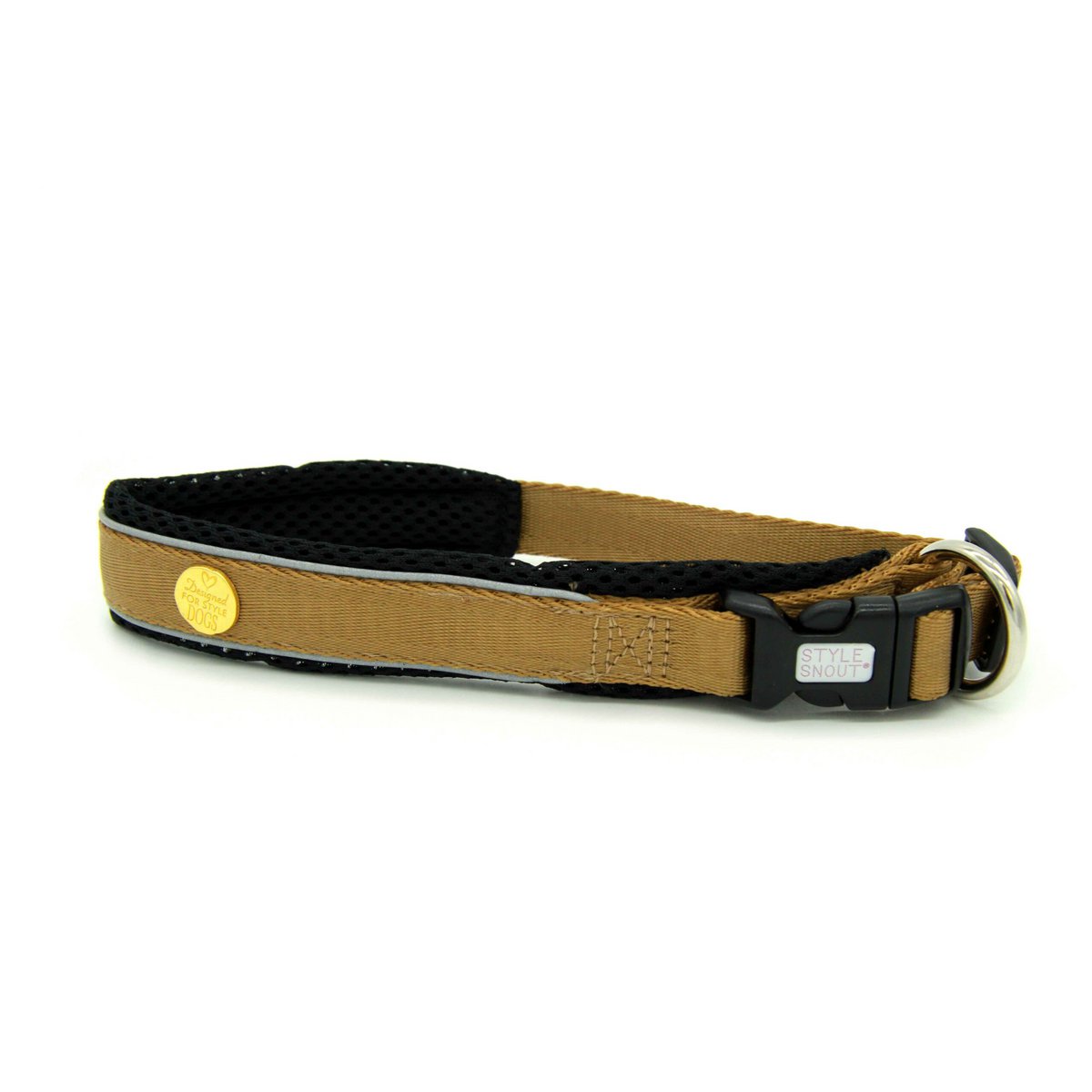 Hundehalsband Gold-Black-Edition