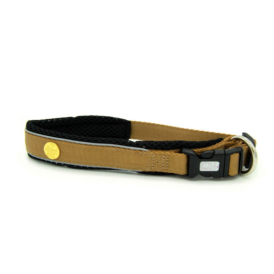 Dog collar gold-black edition