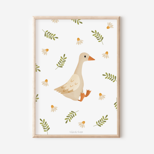 Poster - goose / duck children's picture