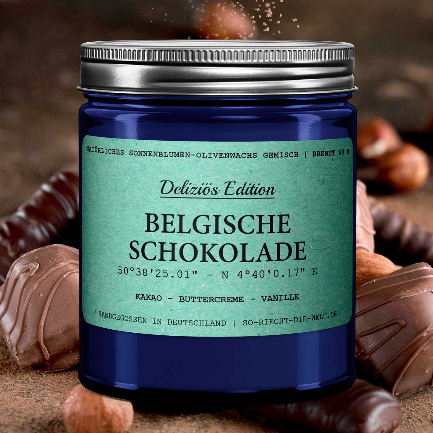 Vela de chocolate belga