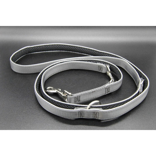 Dog leash Silver-Black-Edition, L